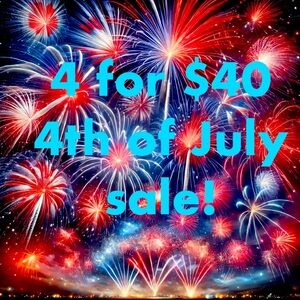 4 for $40 on anything $20 or less in my closet!